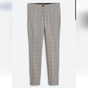 Sophisticated Women's Gray Checkered Trousers